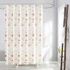 72-inch Cream White Orange Sunset Bohemian Pattern Shower Curtain