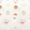 72-inch Cream White Orange Sunset Bohemian Pattern Shower Curtain