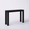 Solid Wood Modern Accent Console Table / Sofa Table in Black Finish