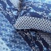 King Size Blues Boho Reversible Lightweight Quilt Set