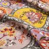 Full/Queen Boho Floral Lightweight Cotton Orange Mauve 3-Piece Quilt Set