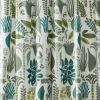 72 x 72 inch Cotton Poly Shower Curtain with Garden Leaves Herb Floral Pattern