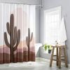 72-in. Desert Cactus Sunset Brown Red Tan Southwest Shower Curtain