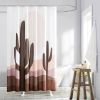 72-in. Desert Cactus Sunset Brown Red Tan Southwest Shower Curtain