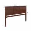 King size Traditional Style Headboard in Walnut Wood Finish