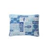 King size Aqua Blue Cream Beach Sea Shells Coral Fish Coastal 3-Piece Quilt Set