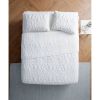 King size Coastal Beach Seashells Starfish Sea Horse White 3-Piece Quilt Set