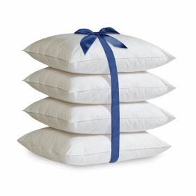 Set of 4 - Standard size Down Alternative Pillows - Machine Washable