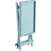 Folding TV Tray Bedside Table in Light Blue Teal Turquoise Seafoam Wood Finish