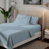 Twin size Aqua Blue 100-Percent Certified Organic Cotton Sheet Set