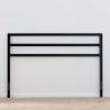 Twin size Sturdy Modern Black Metal Headboard